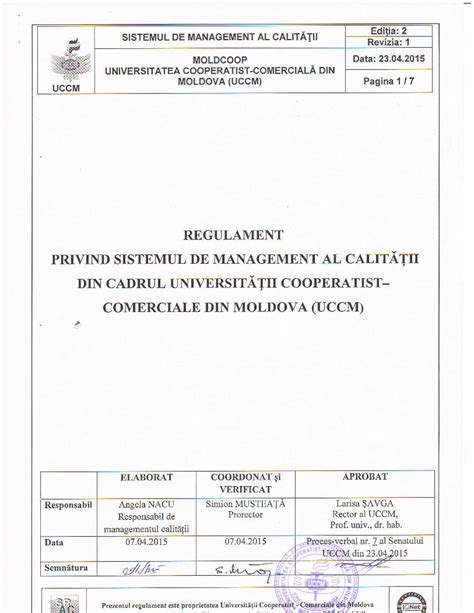 PDF Editia 2 Uccm Md Priv SMC Sistemul De Management Al Calitatii