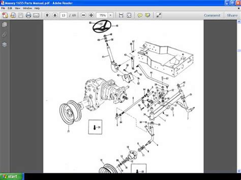 MASSEY FERGUSON MF 1655 Parts Manual For MF1655 Tractor Service