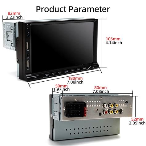 Kup Radio Samochodowe Din Odtwarzacz Mp Calowy Ekran Dotykowy