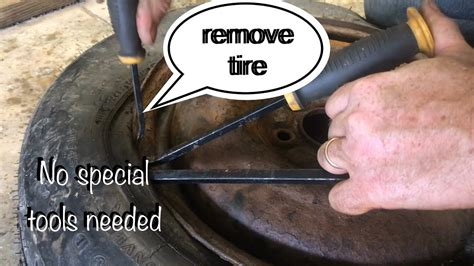 Remove Car Tire From Rim” Without Special Tools Reinstall Tire