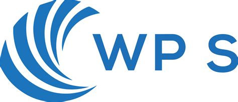 Wps Letter Logo Design On White Background Wps Creative Circle Letter