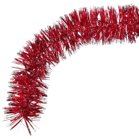 Мишура Xmas Dream красная с серебряными кончиками 5-180-7, 1.8х0.07 м в ...