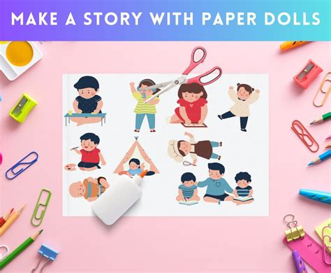Paper Doll House Diy Kit Living Room Printable Dollhouse Etsy