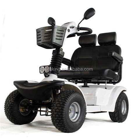 4 Wheel Double Seat Scooter Luxury Heavy Duty Outdoor Electric Mobility