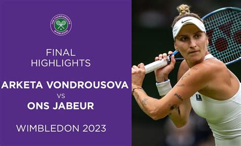 Marketa Vondrousova vs Ons Jabeur: Final Highlights | Wimbledon 2023 ...