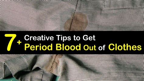 Cleaning Period Blood Remove Bloody Stains From Clothes