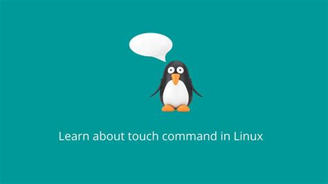 learn  touch command  linux tekspace blog