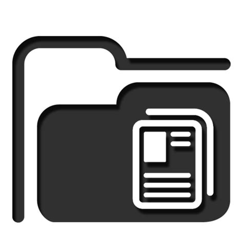 Deluxe Documents Folder Icon With Ribbon Png 무료로 다운로드할 일러스트레이션 Freeimages