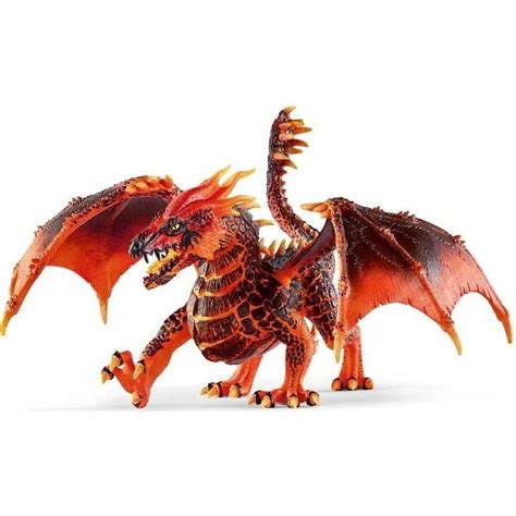 DRAGO DI FUOCO Schleich 70138 Eldrador Lava Dragon Con Ali Mobili