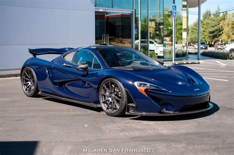 Stunning Dark Blue McLaren P1 Arrives in San Francisco - GTspirit