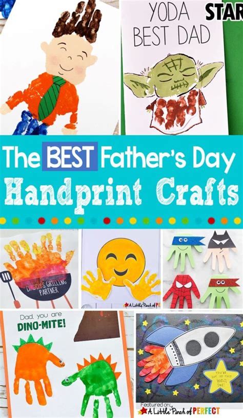 The Best Fathers Day Handprint Crafts For Kids To Make A Little