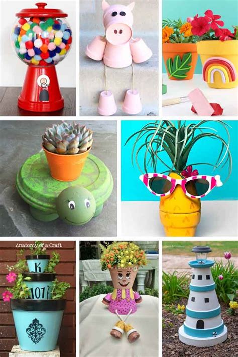 clay pot crafts fun ideas  flower pots