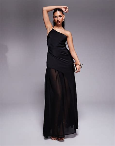 black formal maxi dresses asos