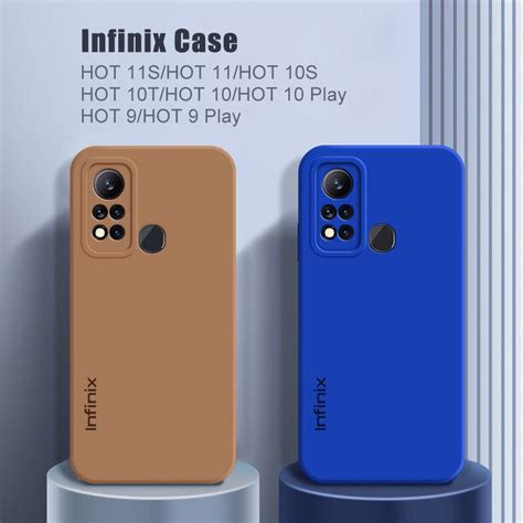 เคสโทรศพทมอถอ ซลโคนนม ปองกนกลอง แบบดงเดม สาหรบ Infinix HOT S Play i