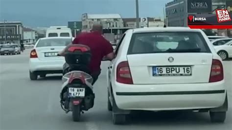 Bursa Da Motosikletin Tehlikeli Yolculu U Kamerada V Deonuz