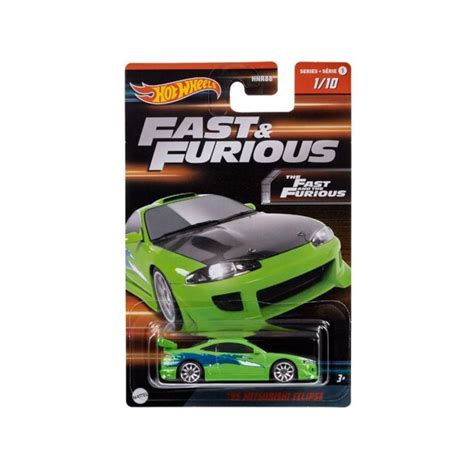 Количка Fast and Furious Hot Wheels Mitsubishi Eclipse 1 64 Toyzz Shop