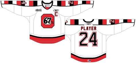 Ottawa 67s Uniform Home Uniform Ontario Hockey League Ohl Chris