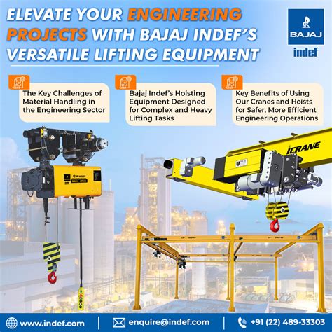 Bajaj Indef's Hoisting Solutions for the Engineering Industry ...