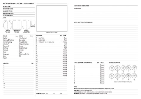 Heroes Of Adventure Players Handbook By Nameless Designer