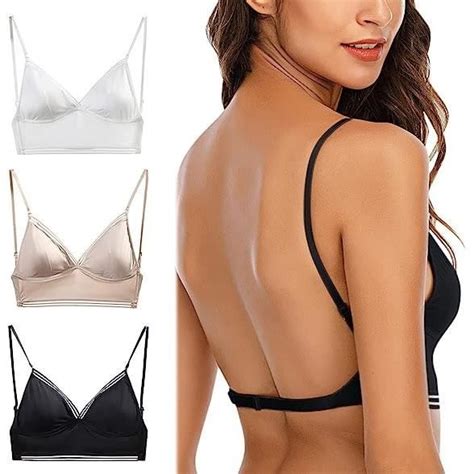 Soutien Gorge Femme Bralette Col V Push Up Brassière Dos Bra Bandeau Lingerie Soutien Gorge Dos
