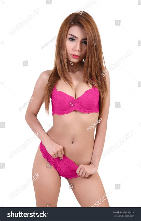 Young Sexy Woman Pink Bikini White库存照片475585417 Shutterstock