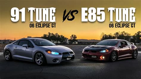 Mitsubishi Eclipse 4g Gt 91 Tune Vs E85tune Youtube