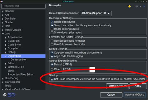 Java How To Open Class Files With Decompiler By Default In Eclipse