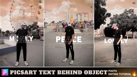 Picsart New Text Behind Object Photo Editing Tutorial Text Behind