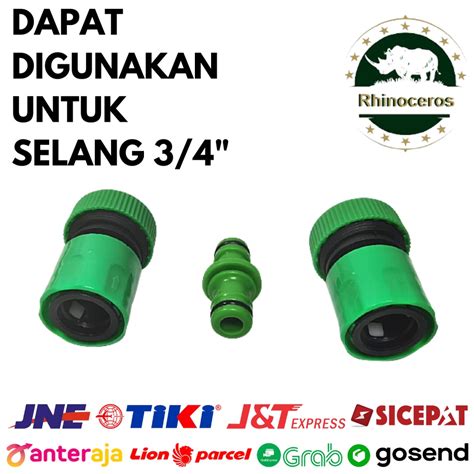 Jual Sambungan Selang Air Paket Quick Connector Selang Konektor Lurus 3