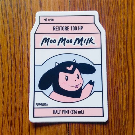 Moo Moo Milk Pokemon Vinyl Sticker Free Shipping | Etsy