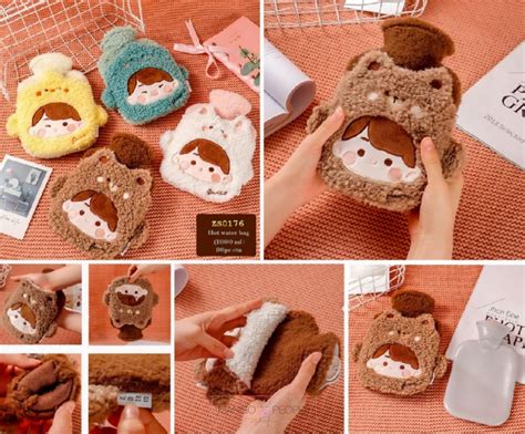 Hot Water Bag With Cute Cartoon Design Soft Cover For Pain Relief Ml At Hot