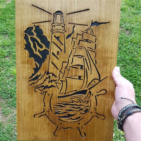 Nautical Scroll Saw Portrait Pattern By Kenny Hopkins Rwoodworking