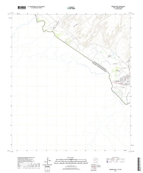 Presidio West Texas US Topo Map – MyTopo Map Store