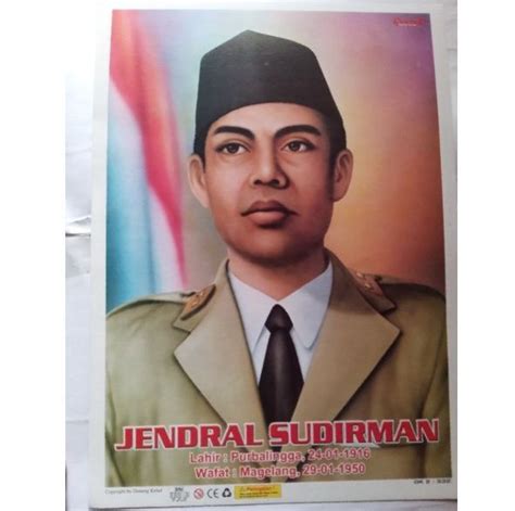 Poster Pahlawan Jendral Sudirman Lazada Indonesia