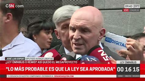 Habla Espert Entes De Su Ingreso Al Congreso Para El Tratamiento De La