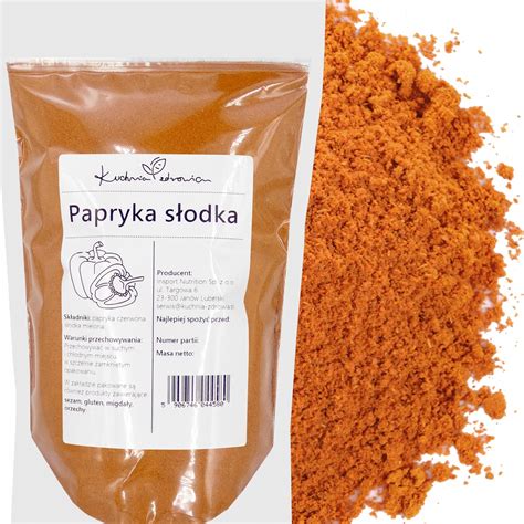 PAPRYKA SŁODKA MIELONA 100g AROMATYCZNA BEZ CHEMII KUCHNIA ZDROWIA