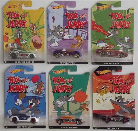 Hot Wheels Tom Jerry Complete Set Free Shipping