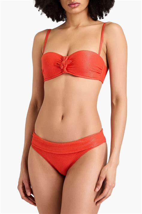 HEIDI KLEIN Metallic Low Rise Bikini Briefs THE OUTNET