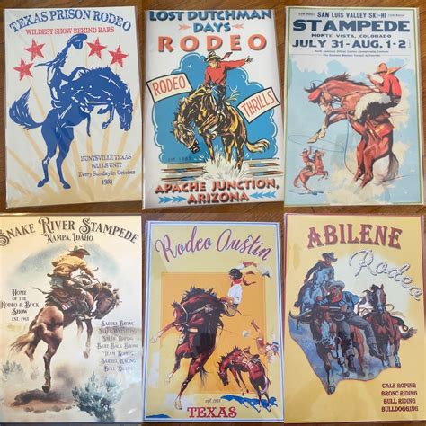 13x19 Vintage Rodeo Posters Preorder will ship in 1-2 | Etsy