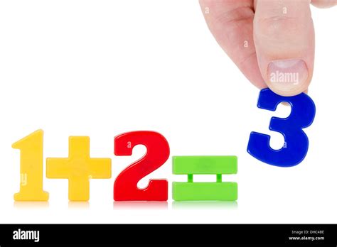 simple math   numbers   white background stock photo