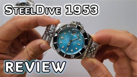 New Steeldive Turquoise Color Review Youtube