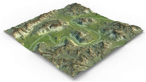 Games Maps Terrain 3d Model Turbosquid 1529233