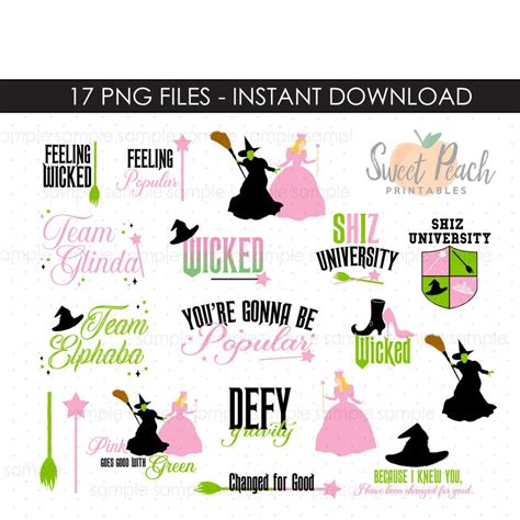 Wicked Theme Clip Art Etsy