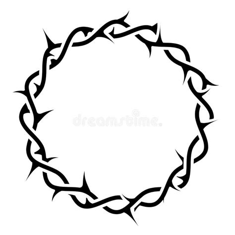 Crown Of Thorns For Church Emblem Wreath Or Crucifixion Thorn Prickly