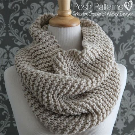 Beginner Knit Cowl Pattern