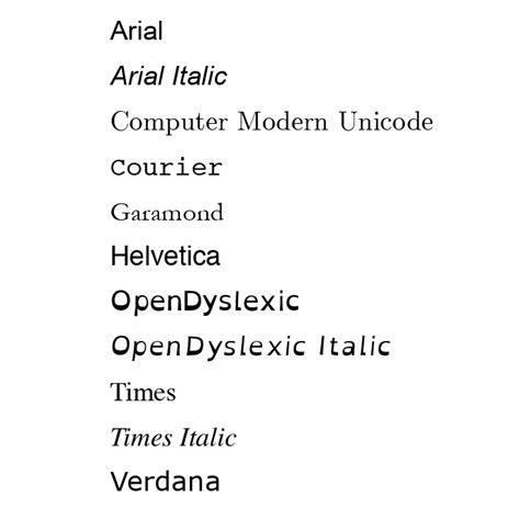 Dyslexia fonts for word - hohpafluid