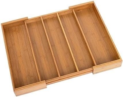 Seville Classics Bamboo Premium Organizer Storage Bins For Kitchen