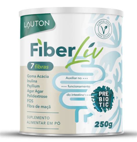 Fiber Liv Fibra Alimentar Pó 250g Lauton Nutrition