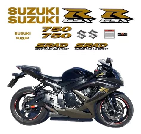 Adesivo Suzuki Srad Gsxr Dourado Kit