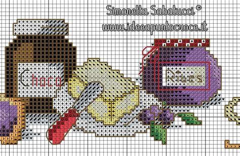 Bordura Cucina Schema Punto Croce In Cross Stitch Stitch